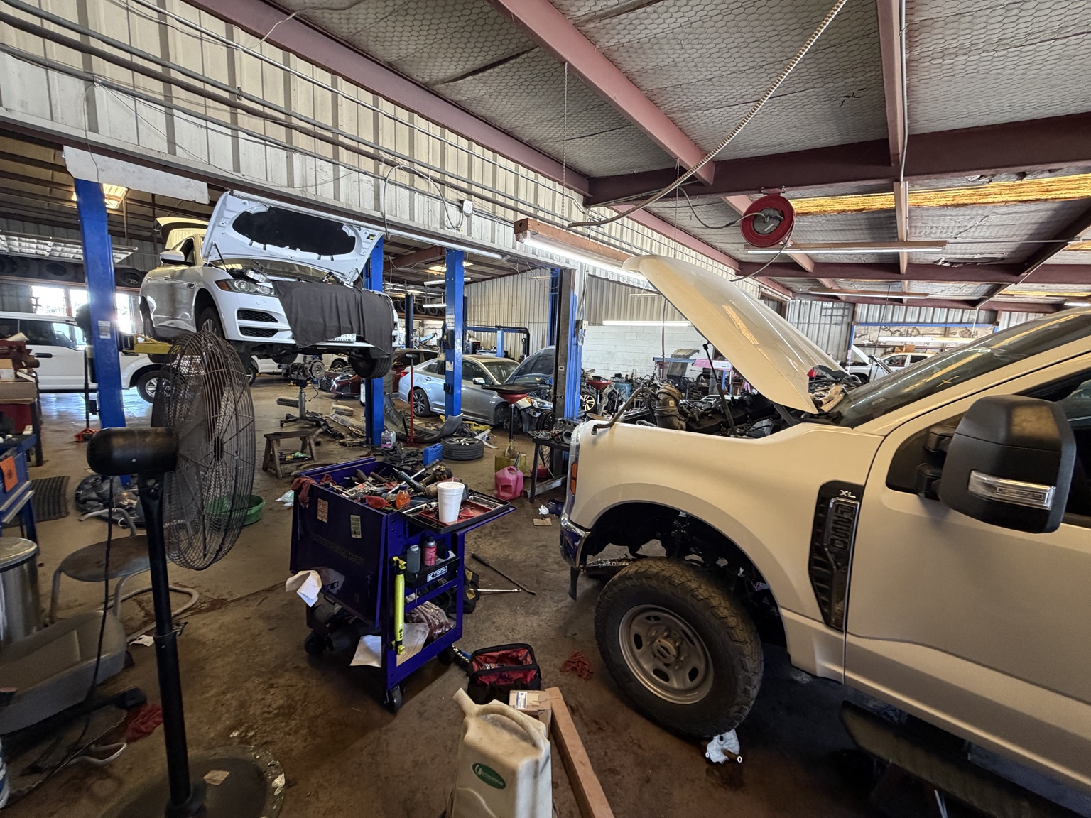 Quality Care Automotive shop service area