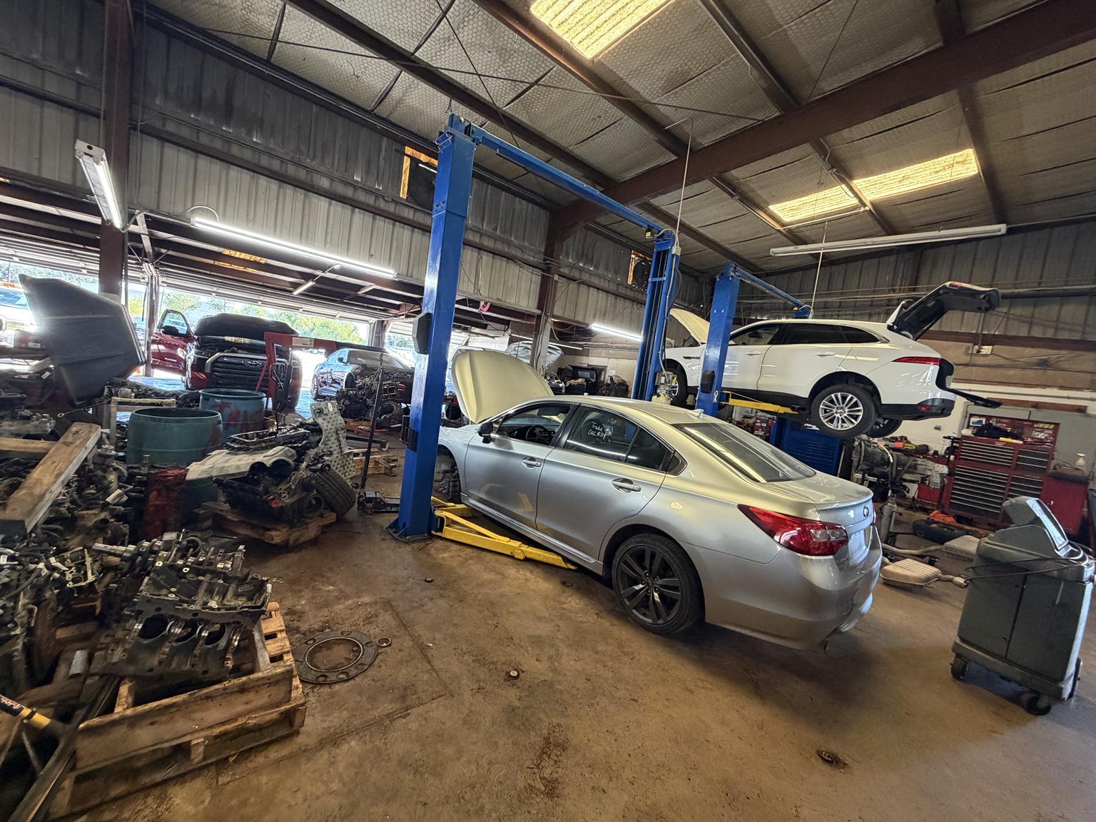 Original shop work area at Quality Care Automotive